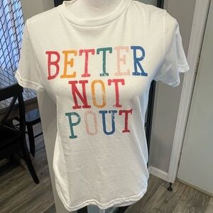 New Boutique Girl’s(Youth)…Size Youth Large(10/12)…Better Not Pout Tee
